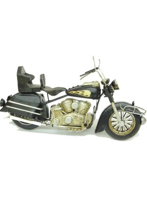 Aesco Dekoratif Metal Motosiklet Vintage Chopper Ev Ofis Hediyelik
