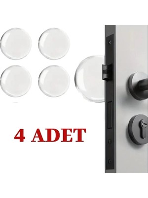 Ototechparca Şeffaf Silikon Mobilya ve Kapı Durdurucu Darbe Pedi 4'lü Set