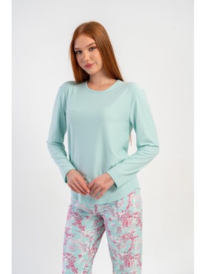 Obje Kadın Mavi Marla Pijama Üstü