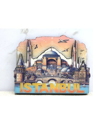 Aesco Ahşap Istanbul Temalı Magnet