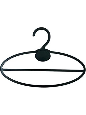 CATEKSSS Plastik Şal Eşarp Askısı, Siyah Renk, 20 Adet, 22X9 cm Plastik Siyah Tr