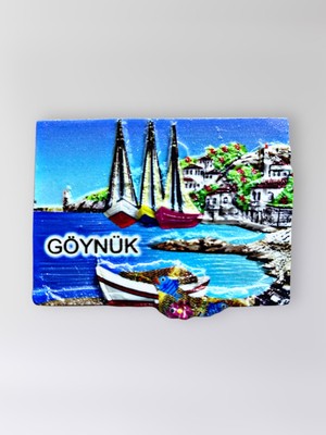 Mundy Göynük Polyester Kabartmalı Magnet 7 x 5 cm Dekoratif Hediyelik Buzdolabı Süsü (KOD:1713)