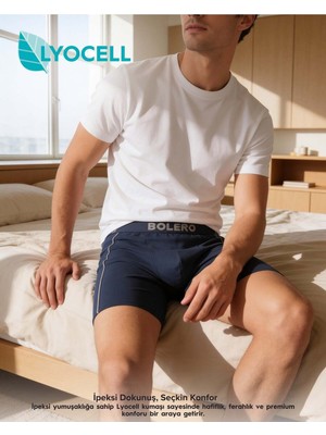 Bolero Erkek Premium Lyocell Boxer Siyah