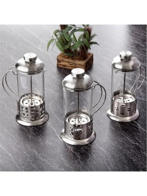 Ototechparca Çelik Kulplu Cam French Press - 350 ml
