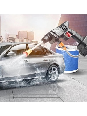Ototechparca 48V Şarjlı Çift Bataryalı Taşınabilir Basınçlı Yıkama Sulama Tabancası