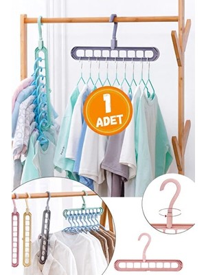 CATEKSSS 1 Adet Sihirli Akıllı Askı ve Dolap Düzenleyici Plastik Tr