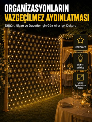 Dekoratif Ağ LED Işık Ile Organizasyonlarınıza Masalsı Atmosfer Midastech