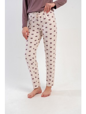 Obje Kadın Sütlü Kahve Pijama Altı