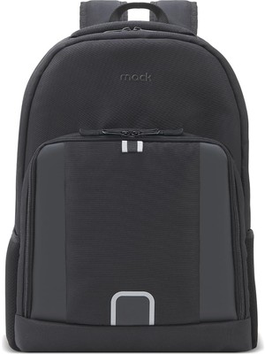 Mack Luna Eco MCE-1211 Çevre Dostu Reflektörlü Laptop Sırt Çantası, Seyahat Sırt Çantası, MacBook Sırt Çantası, Erkek Kadın 14.1 Inç Bilgisayar Çantası, Siyah