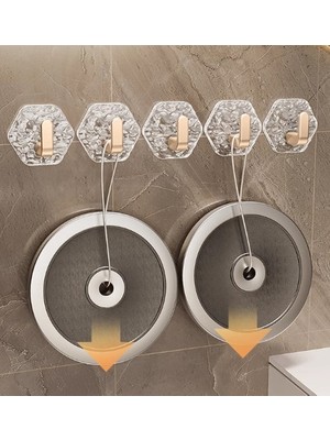 NW NessiWorld Lüks 5’li Duvar Askısı Banyo Mutfak Için Havlu  Askılık