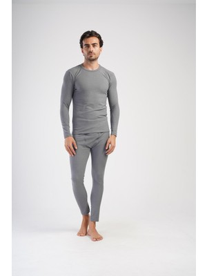 Obje Erkek Gri Comfort Termal Uzun Alt