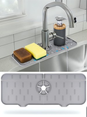 Starseven Musluk Matı – Su Geçirmez Lavabo Kenar Damlatmaz Altlık Düzenleyici Mat
