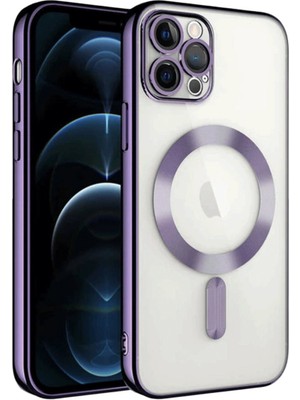 Fırsatkolik iPhone 13 Pro Kılıf Kross Magneticsafe Kapak - Mor