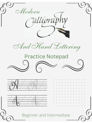 Starseven Calligraphy And Hand Lettering Practice Notepad: Slant Calligraphy And Alphabet Practice Pap