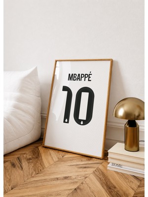 Base Concept Kylian Mbappe 10 Real Poster Tablo (Çerçeveli)