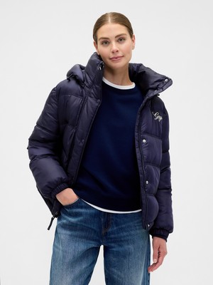 Gap Kadın Lacivert Gap Logo Puffer Şişme Mont