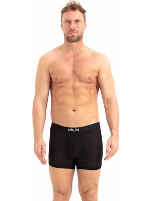 Obje Erkek Siyah Micro Modal Boxer