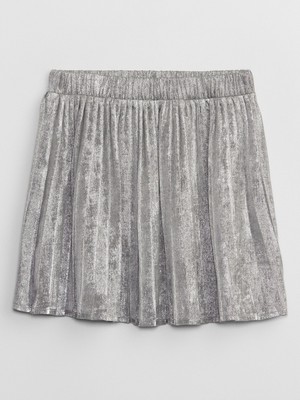 Gap Kız Çocuk Gri Shine Pileli Etek