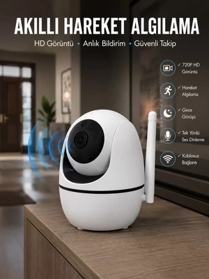 Midas Toptan Home Anlık Bildirimli Hareket Sensörlü Full Hd Kamera Yeni Nesil