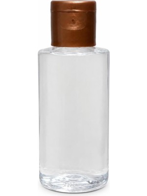 100 Adet 30 ml Boş Plastik Şişe OM80 Bronz Kapak