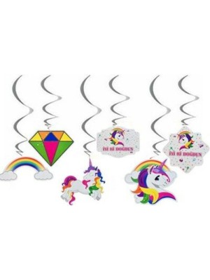 6'li Unicorn Tavan Süsü