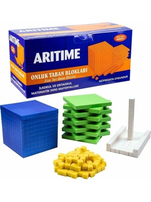 Hobialem Onluk Taban Blokları, Renkli Bloklar Matematik Materyali, Birlik, Onluk, Yüzlük