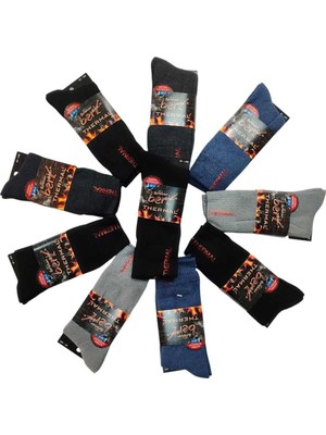 10 Lu Paket Renk Termal Ekonomik Soket Çorap