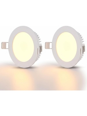 Cata CT-5144B 3 Watt 6400K Beyaz - Slim Sıva Altı LED Panel Armatür - Ince Kasa Yuvarlak Tavan S