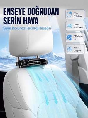 Midas Toptan Home Araç Içi Boyun Serinletme Fanı Usb-C Şarjlı Güçlü Hava Akışlı Soğutucu