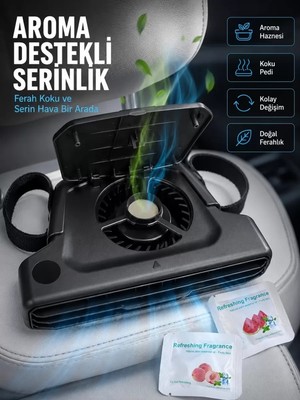 Midas Toptan Home USB Şarjlı Araç Boyun Soğutucu Fan 5 Kademeli Sessiz Çalışan Turbo Fan