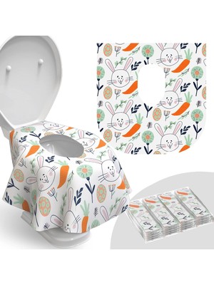 Relyo Tek Kullanımlık Klozet Kapağı Kılıfı, 20'li Paket, Su Geçirmez, Çocuklar ve Yetişkin