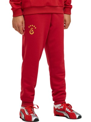 Puma Gsk Ftbless Pants Tr Jr Sarı-Kırmızı Çocuk Eşofman Altı