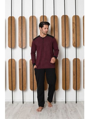 Obje Erkek Bordo Patlı Pijama Üstü