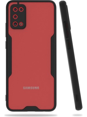 sbodurhome Samsung Galaxy A02S Kılıf Platin Silikon - Siyah