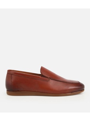 Hotiç 02AYH320090A370 ERKEK Deri Taba Yumuşak Dokulu Klasik Loafer
