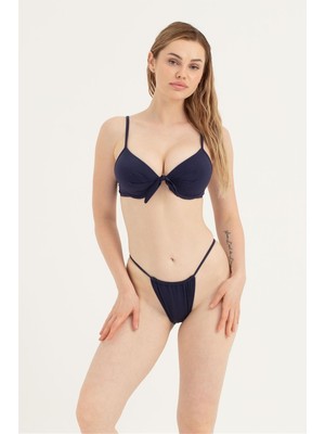 Obje Kadın Lacivert Tek Bikini Üstü