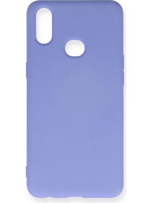 Samsung Galaxy A10S Kılıf Nano Içi Kadife Silikon - Lila