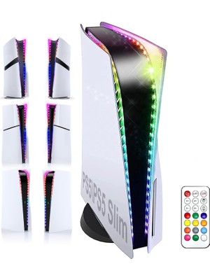 Dora Shopping Gamsurfıng 5/ps5 Ince Konsol Için LED Işık Şeridi, 358 Dıy Modu Ps5 LED Işık Için 7 Rgb Renk, Rgb Le