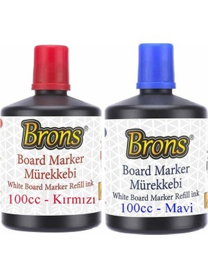 Dora Shopping Mavi Kırmızı Yazı Tahta Kalem Mürekkebi 100ML 1 Adet Brons Tahta Kalemi Mürekkebi Kolay Silinebilir