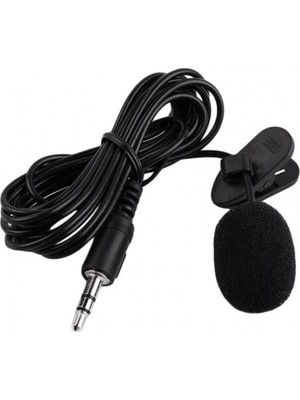 Dora Shopping Yaka Mikrofonu 3.5mm Stereo Yaka Mikrofonu 3m Kablolu Mikrofon