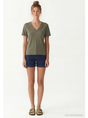 Yargıcı Regular V Yaka Kısa Kol T-shirt
