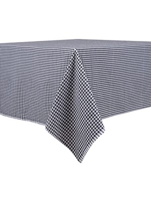 Dora Shopping Destalya Masa Örtüsü, 162 x 168 cm Siyah Sofra ÖRTÜSÜ,%100 Pamuk, Örtüsü, Zifir Sofra Masa Ör