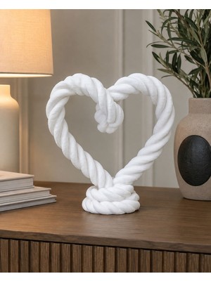 Emas Design Amora™ Halat Tasarımlı Kalp Dekor Objesi