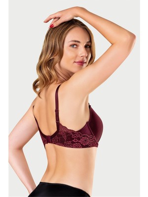 Obje Kadın Bordo Minimizer Sütyen