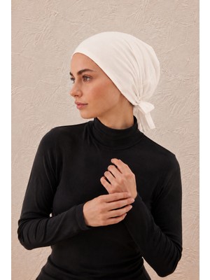 OKR Ipeksi Dikişsiz Bone Ekru