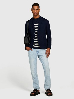 Sisley 5 Cepli Normal Bel Denim Pantolon Erkek Siyah Pantolon - 324P4SUYSE022