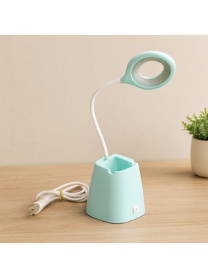 TeknoKapsül LED Masa Lambası Kalemlikli Ayarlanabilir Kol 2W 780 Lux