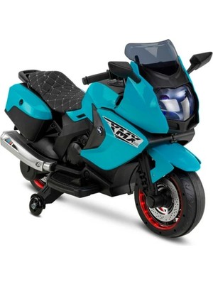 TeknoKapsül 438A XMX-316 Ledli Akülü Motor 12 Volt Turkuaz