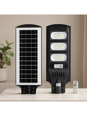 TeknoKapsül 300W 6500K Solar Sokak Lambası Sensörlü