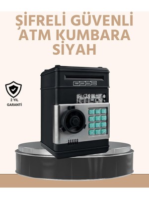 TeknoKapsül Işıklı Sesli Şifreli Atm Görünümlü Kasa Kumbara